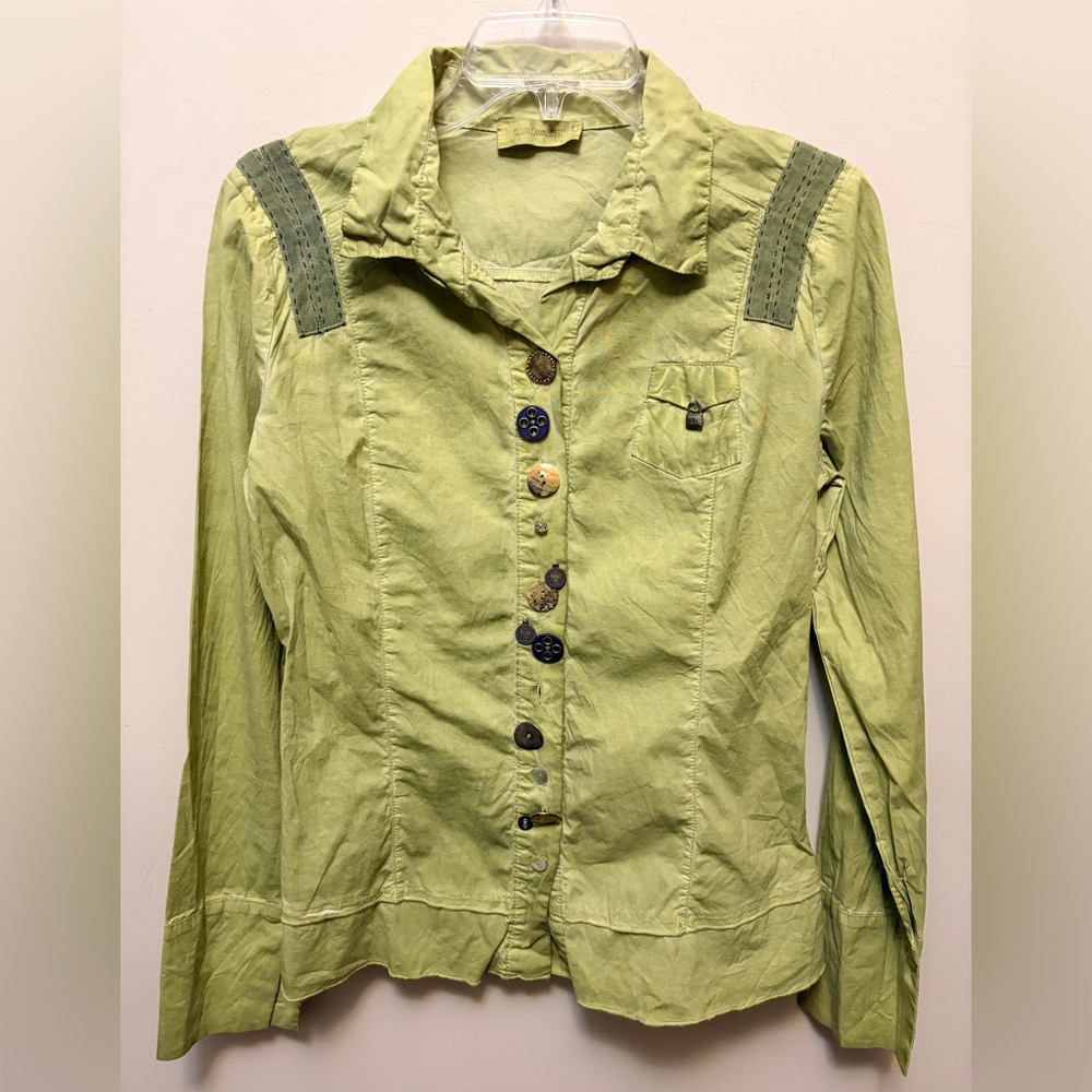 ELISA CAVALETTI Bottega Cotton Button Up Shirt - Italian Designer